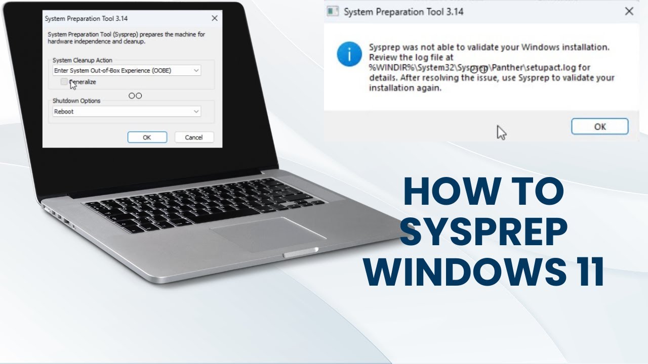 Как выполнить Sysprep для настроенной Windows 11.
