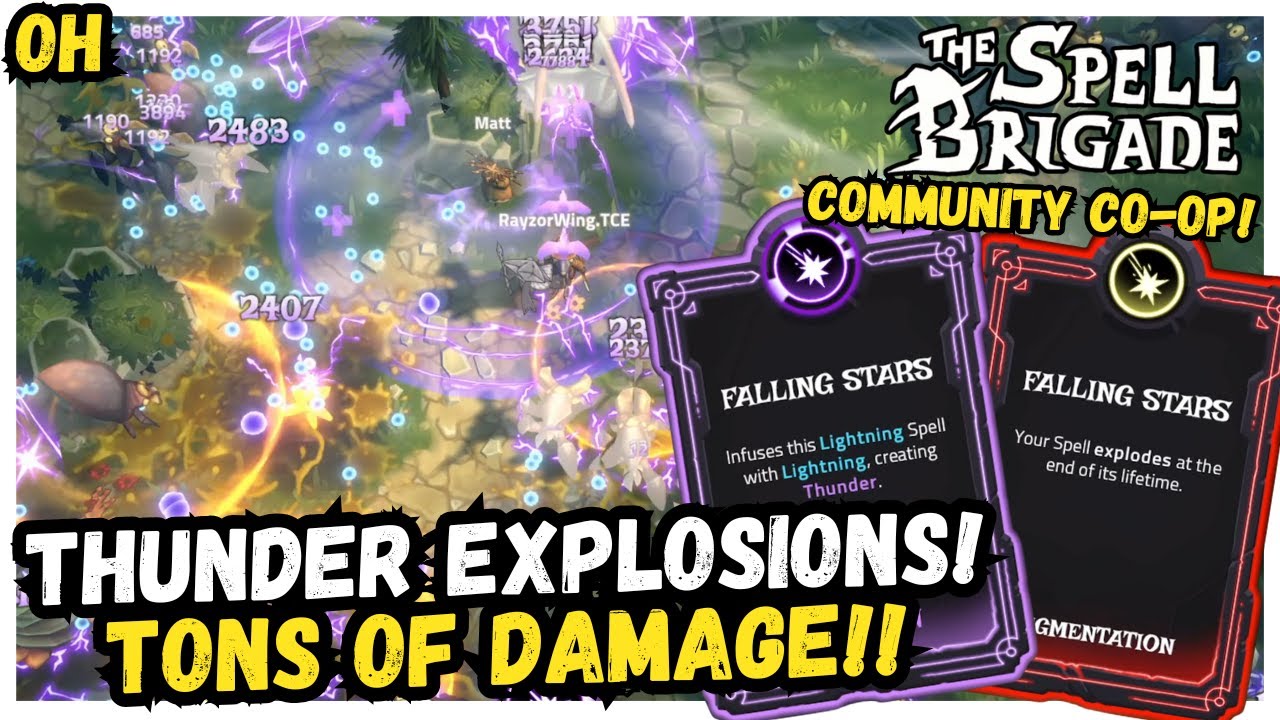 THUNDER Explosions! TONS Of Damage!! Spell Brigade!