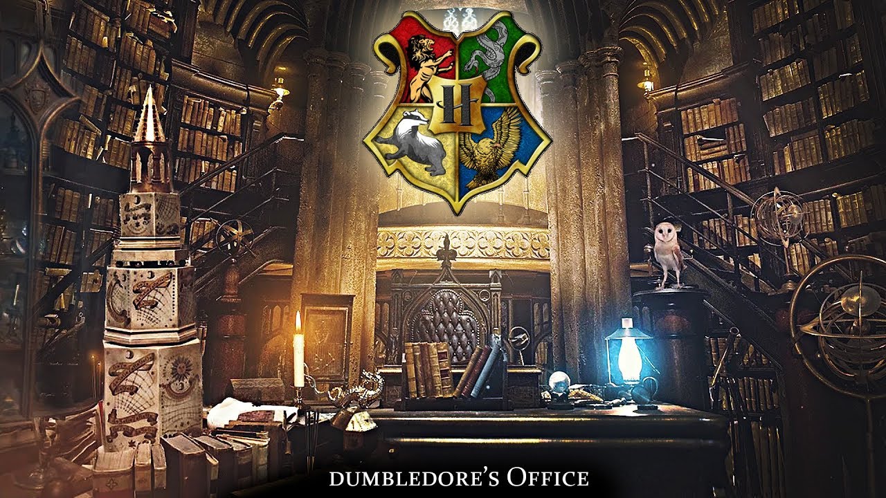 Dumbledore's Office [ASMR] Hogwarts ⚡ Harry Potter Ambience ⋄ Cinemagraph