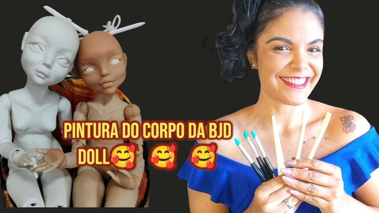 PINTANDO O CORPO DE UMA BJD DOLL