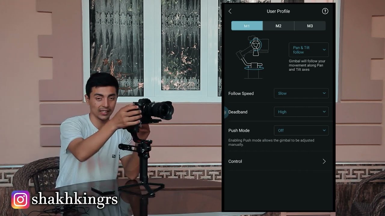 dji ronin s2 telefonda sozlashni o'rganamiz