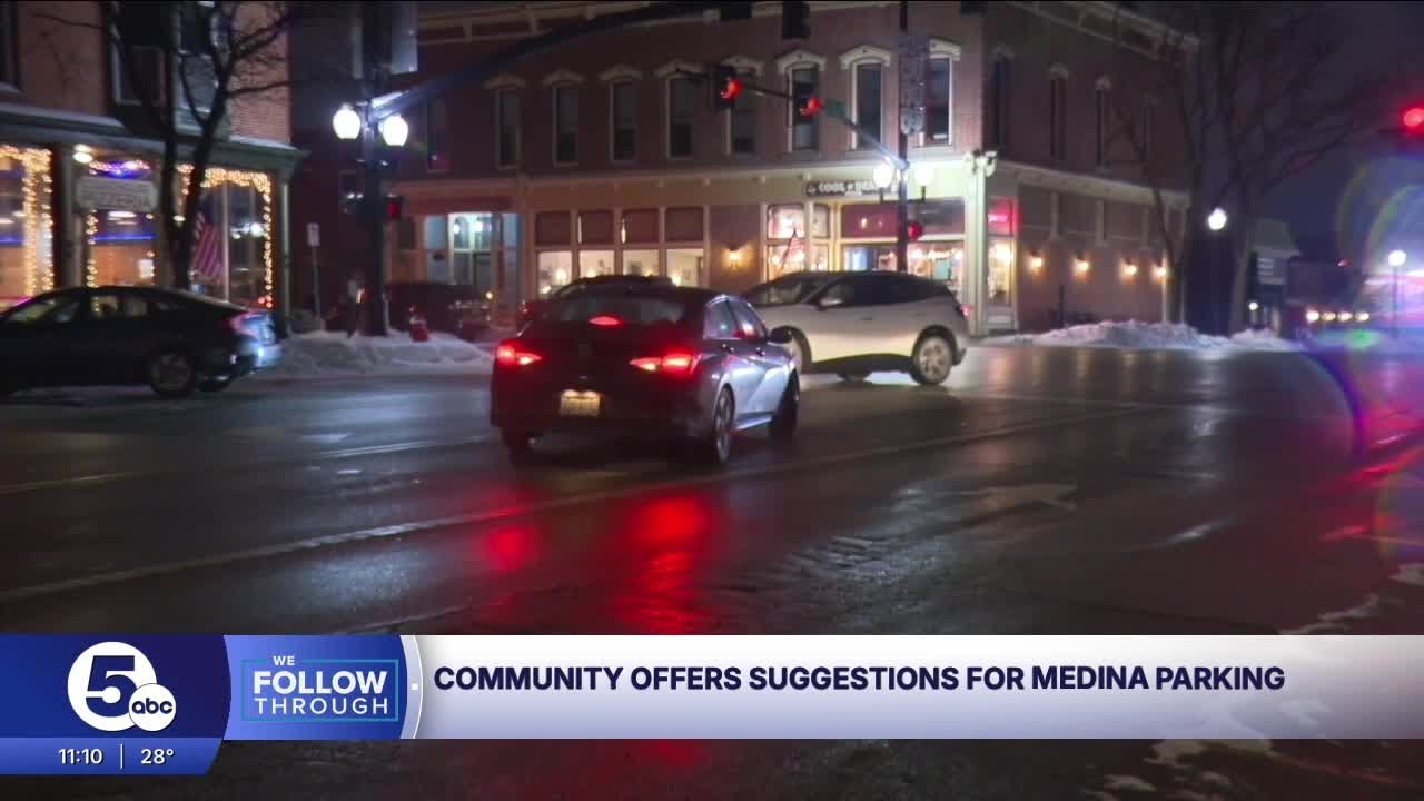 Medina residents give feedback on proposed plan to cut parking on Public Square