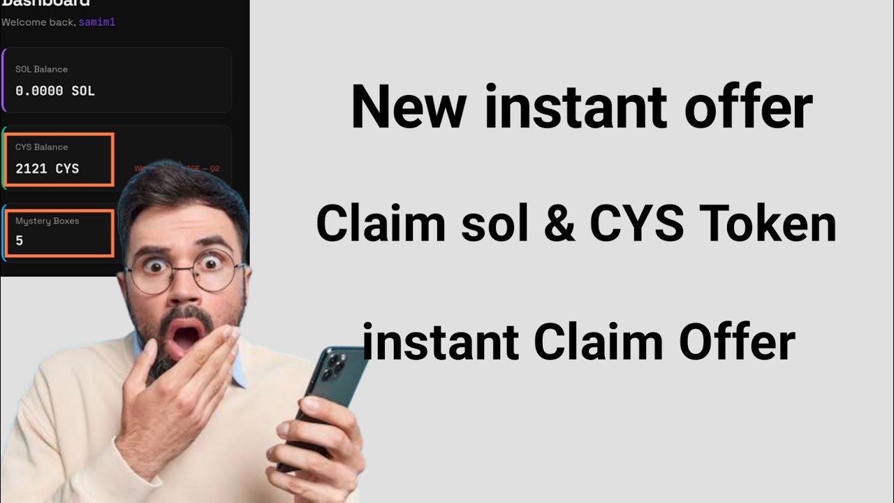 Instant Sol & $CYS Token Claim Offer | দ্রুত জয়েন করুন 