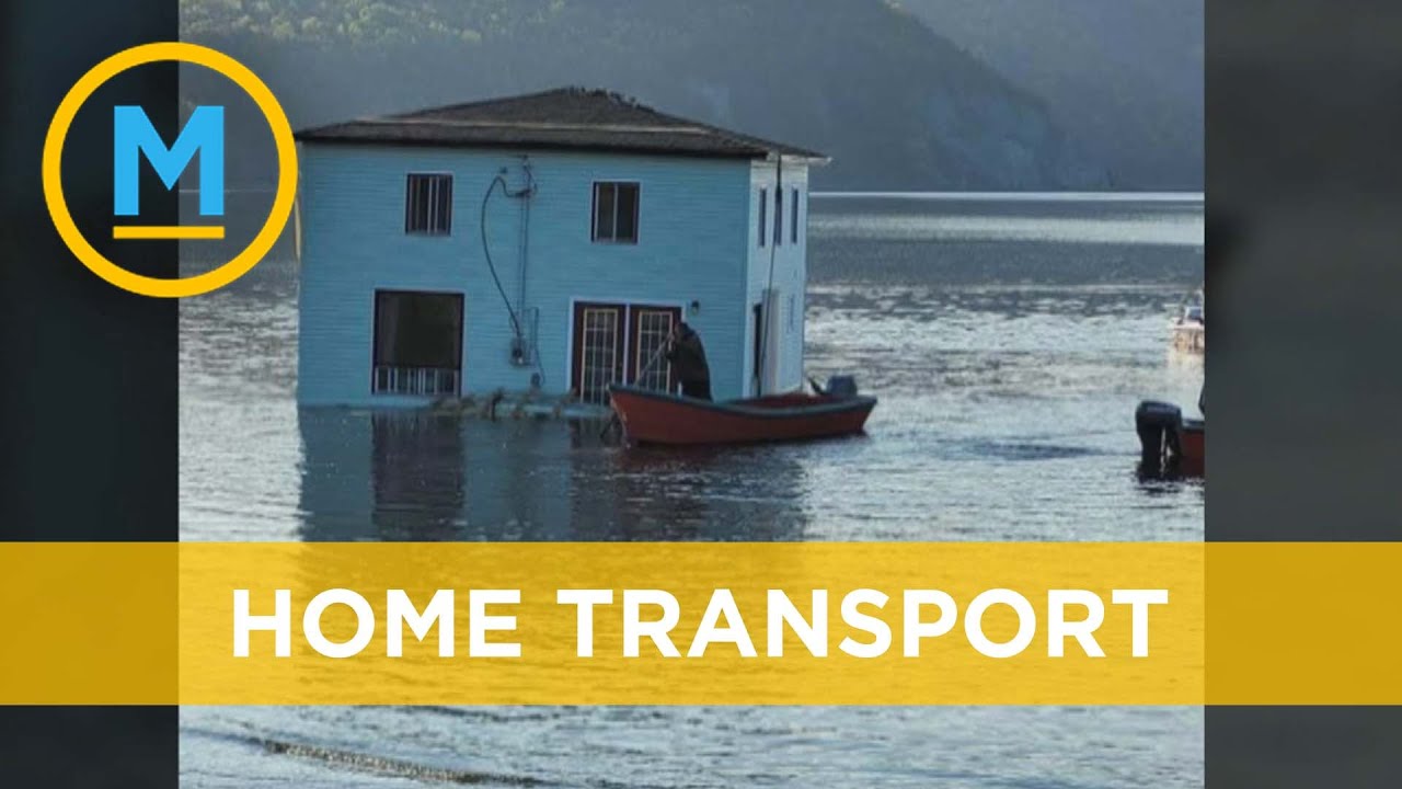 Couple transports century-old home by floating it across bay | Your Morning