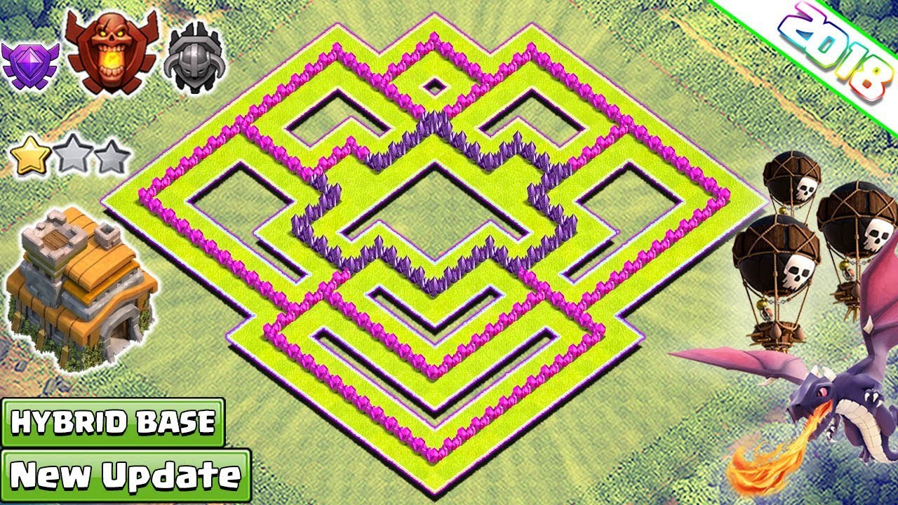 NEW Town Hall 7 (TH7) TROPHY Base Design 2018!! COC Best Th7 Trophy Base Layout - Clash of Clans
