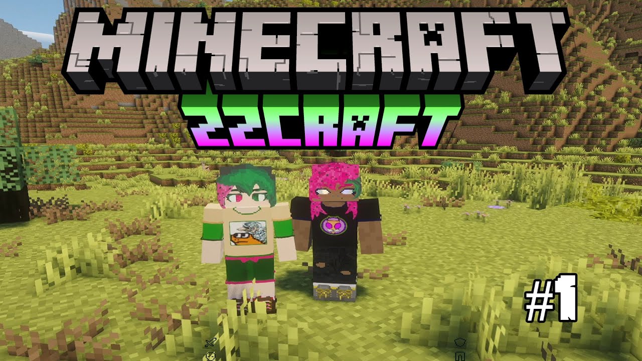 NOVA SÉRIE ZZCRAFT - CASAL JOGANDO MINECRAFT NO INICIO MAIS CAÓTICO - EPISÓDIO 1 #minecraft