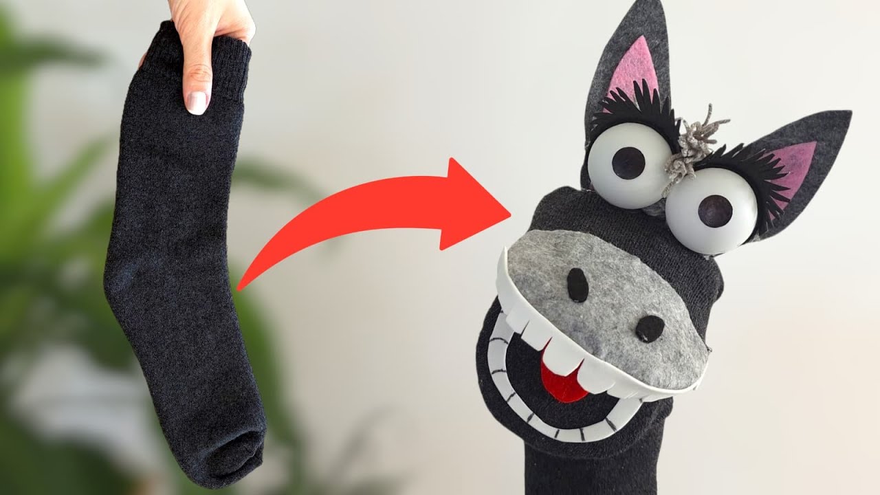 Кукла из носка своими руками 🧦 Простая идея для поделок