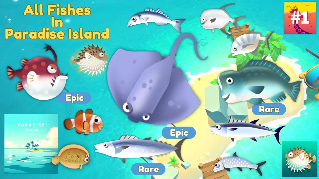 Creatures Of The Deep : All Fishes In Paradise Island