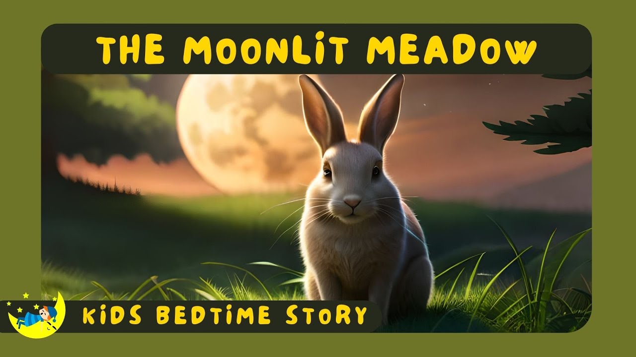 🐇 The Moonlit Meadow | 🌙 Kids Bedtime Stories with Moral Lesson and Soothing Lullaby Music