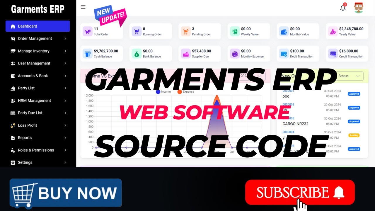 👗 Garment ERP Web Software | Laravel-Based Solution for 2024 🚀