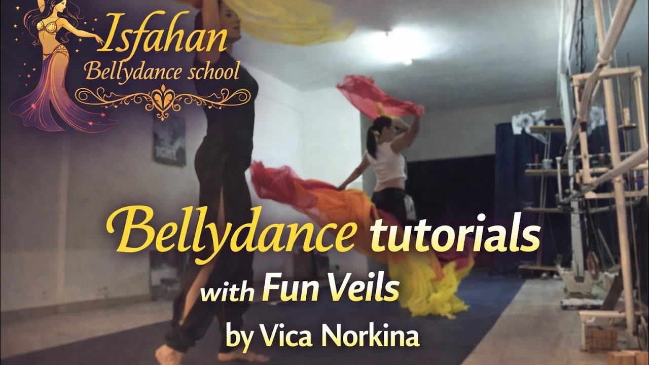 Bellydance tutorials with Fun Veils by Vica Norkina #bellydance #show #isfahanbellydanceschool 