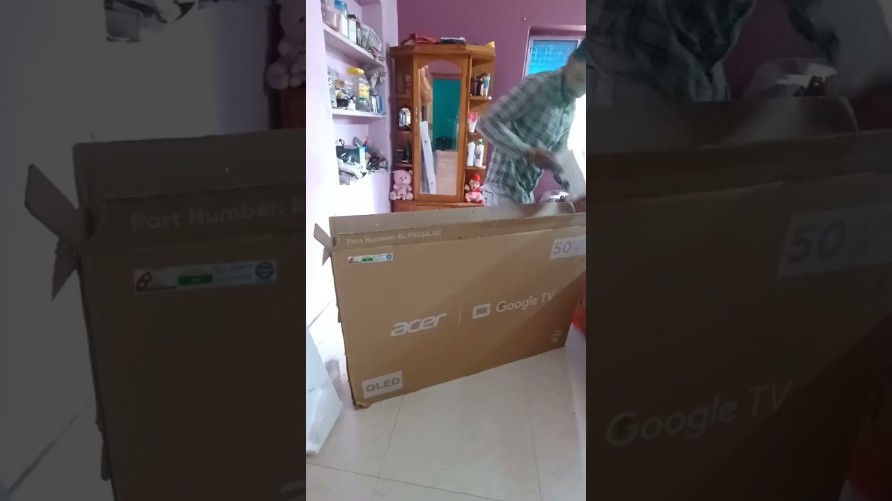 Acer tv 50 inch unboxing | QLED | Dolby Atmos | Google tv | #installation