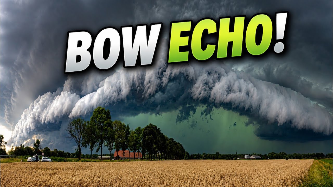 bow echo en supercel 9 juli 2024
