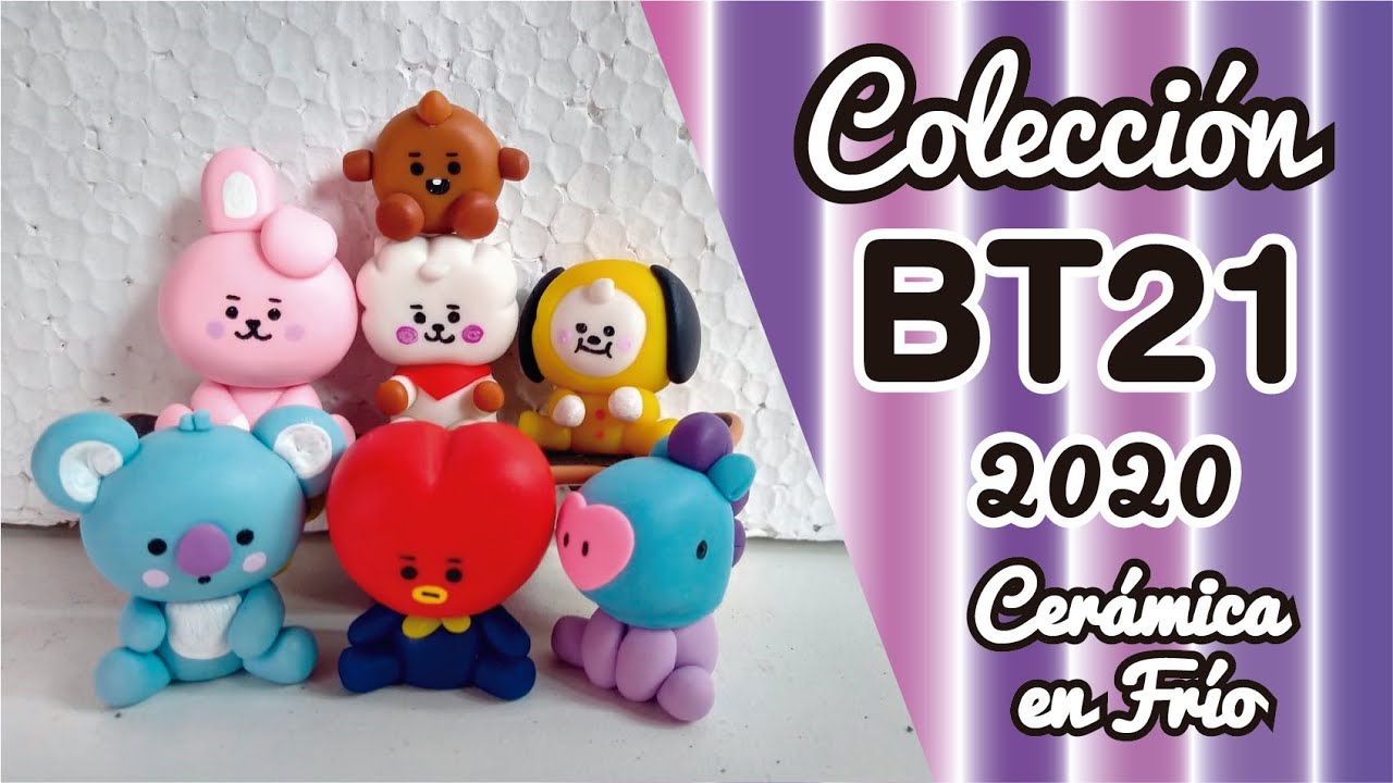 BT21 colección 2020 - BT21 porcelana en frío - manualidades BTS - manualidades BT21 - dynamite bts ♥