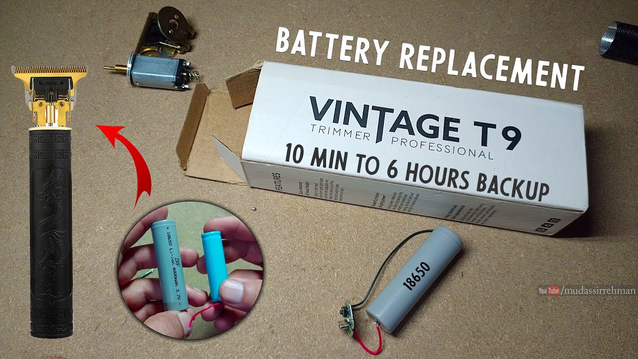 How To Replace Vintage T9 Trimmer Battery | Best Battery For Rechargeable Trimmers