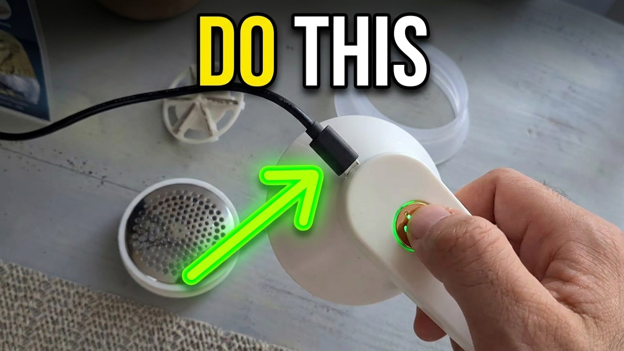 How to fix a Fabric Shaver which is Not Working? (Flashing red LED, Micro USB cable, Lint Remover)