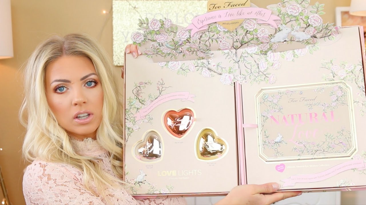 Too Faced Natural Love & Love Lights Prismatic Highlighters | Swatches, Review & Demo