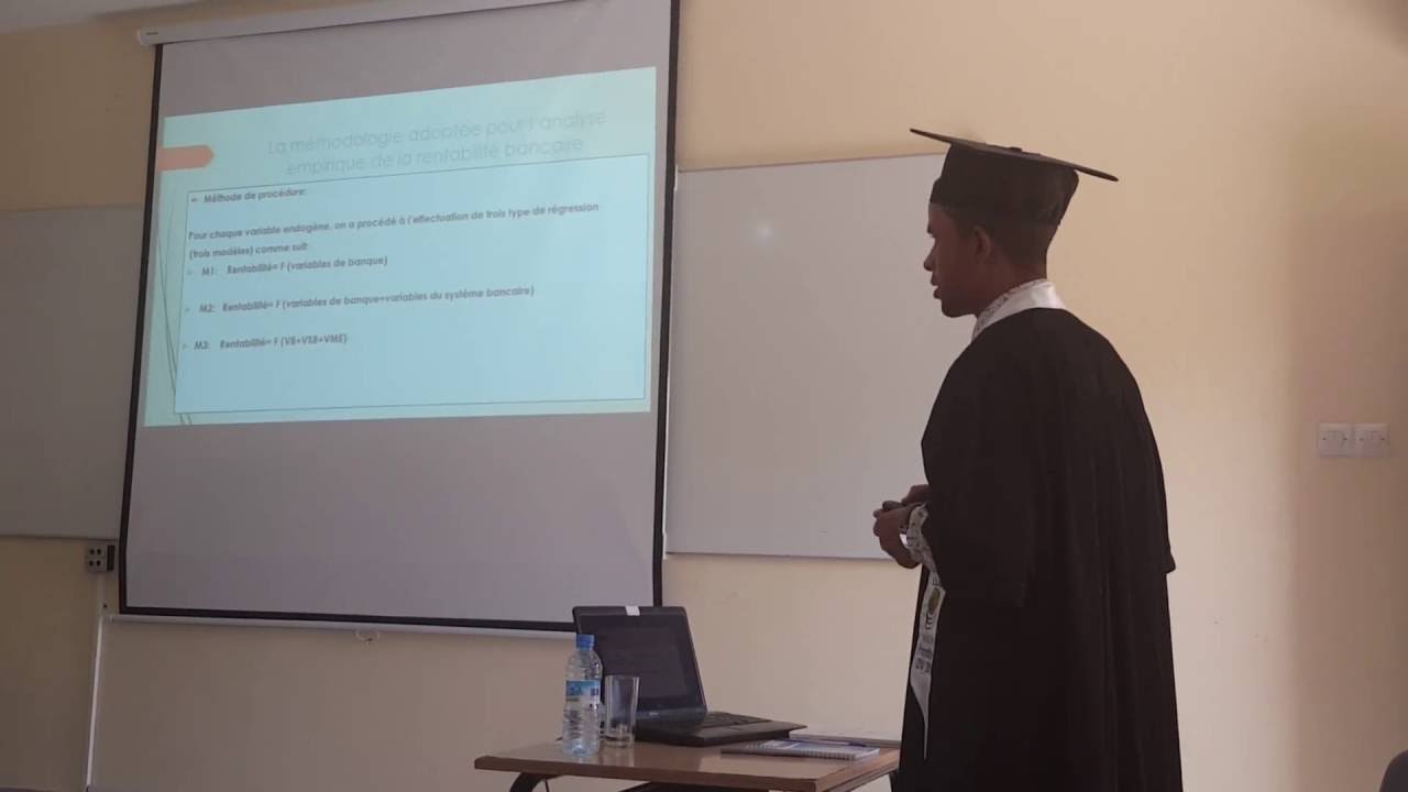 Soutenance de M. Boubker BAALI  pour l'obtention du mémoire de Master en Sciences Economiques.