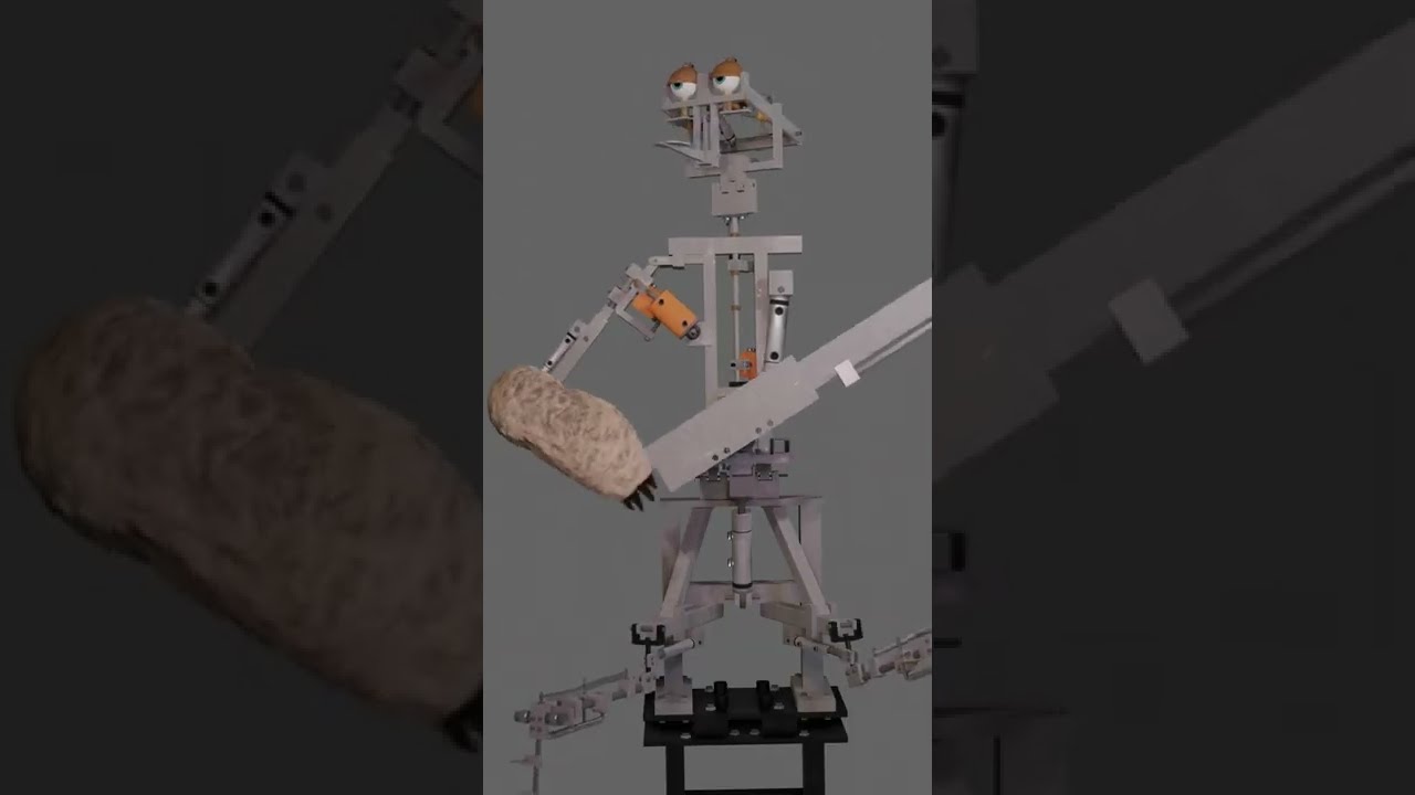 Beach Bear Animation Test #shorts #animatronics