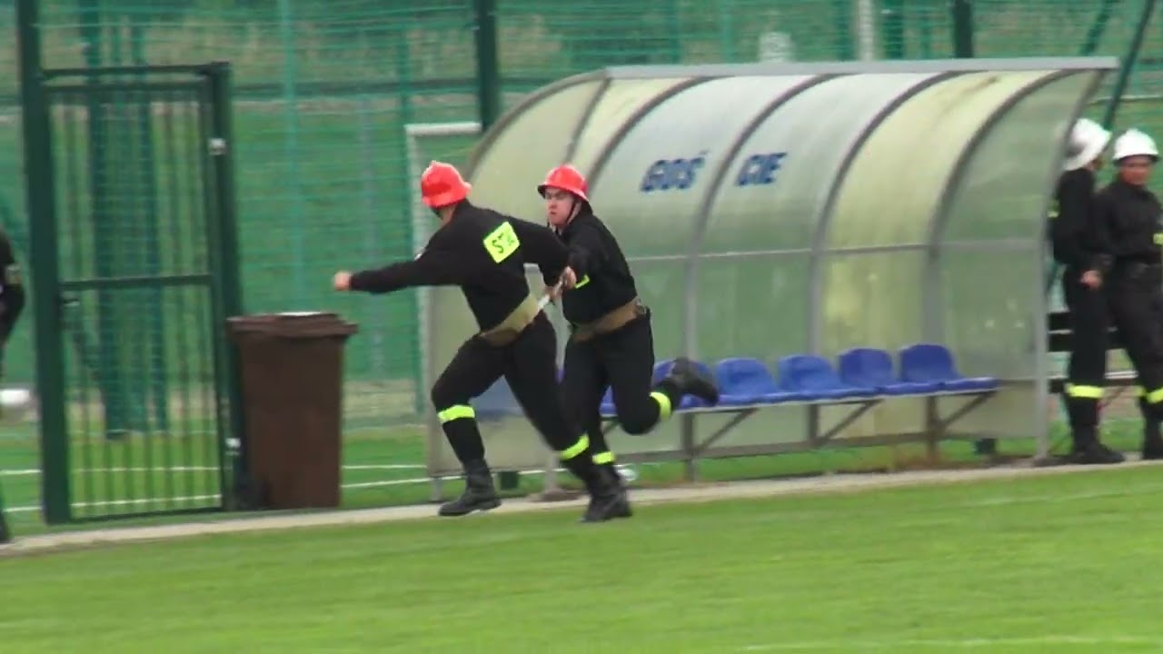 Zawody OSP gmina Frysztak - sztafeta pożarnicza 7x50m