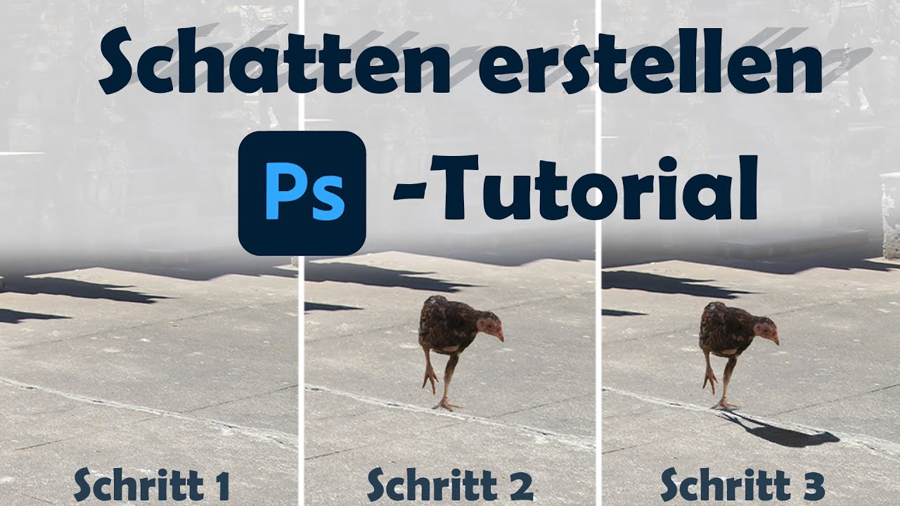 Schatten erstellen - Photoshop Tutorial [Deutsch] [4K]