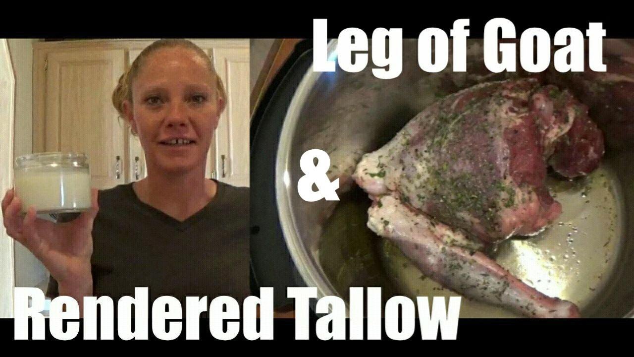 LEG of GOAT in my NEW INSTANT POT and RENDERING TALLOW for SOAP