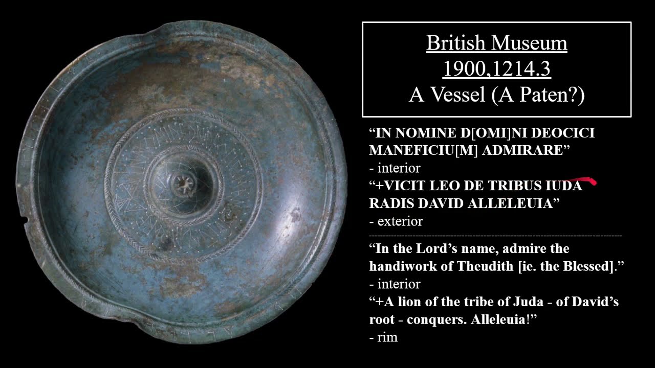 Artefact Analysis : An Inscribed Visigothic Paten