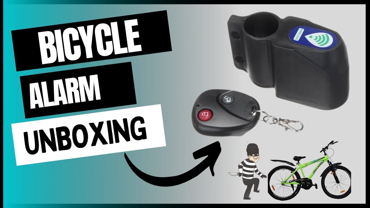 bicycle wireless security alarm lock First Unboxing