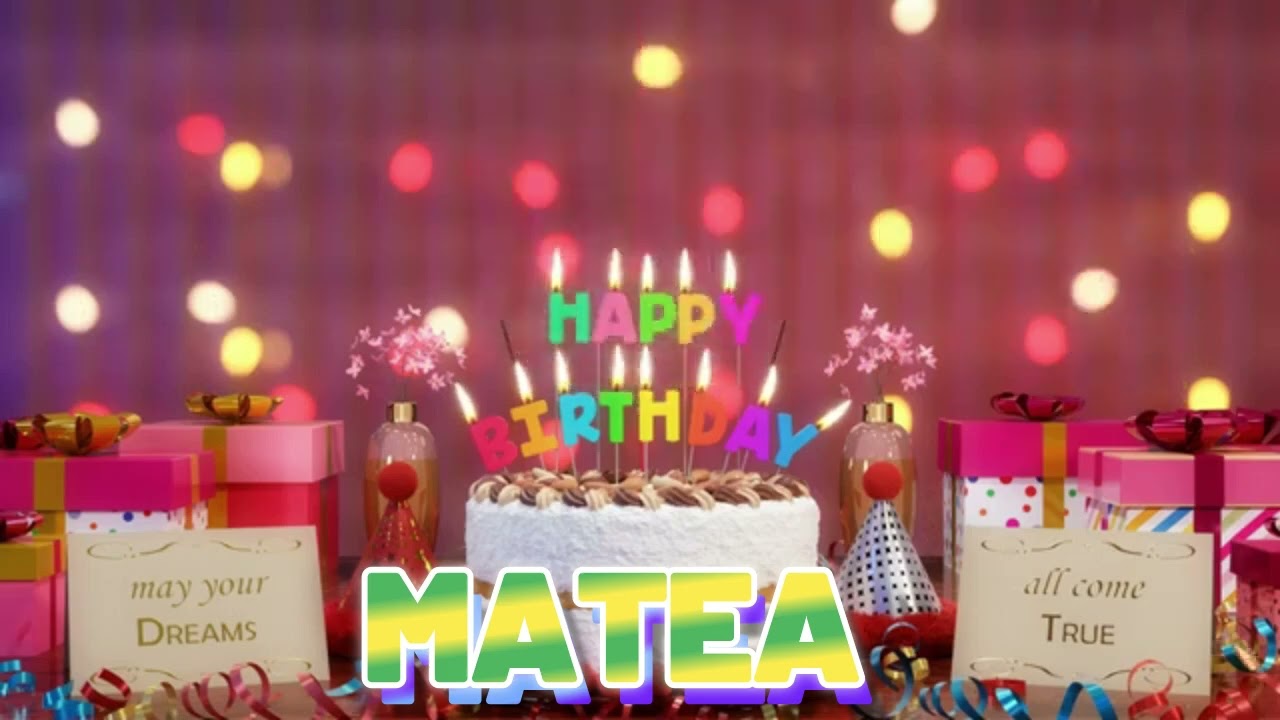 MATEA Happy Birthday Song with Names 🌟 Happy Birthday to You