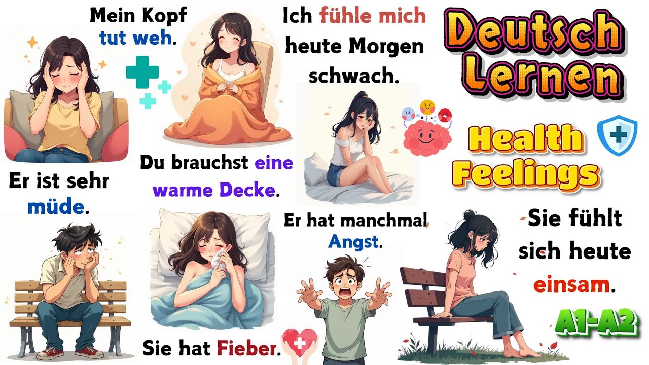 Learn German FAST: Health Talk, Feelings & Doctor Visits 🚀🇩🇪🏥