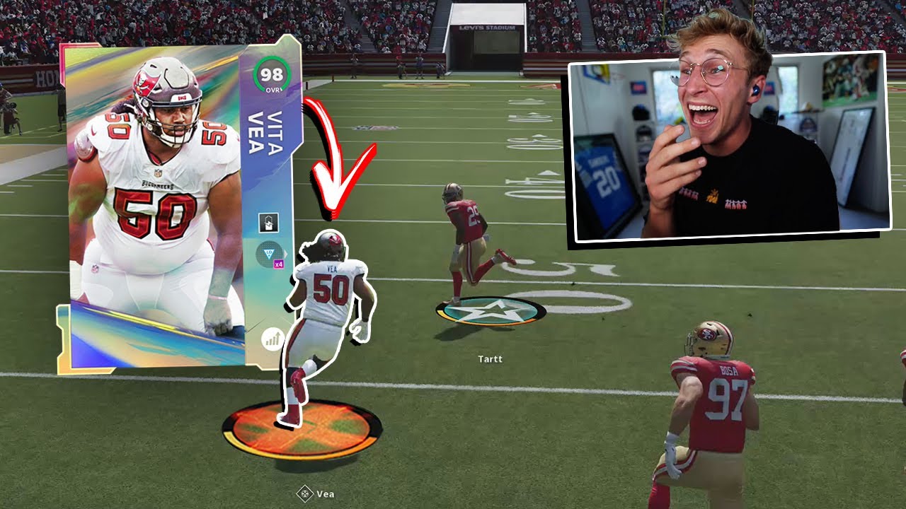 So.. I Glitched Vita Vea to Halfback...