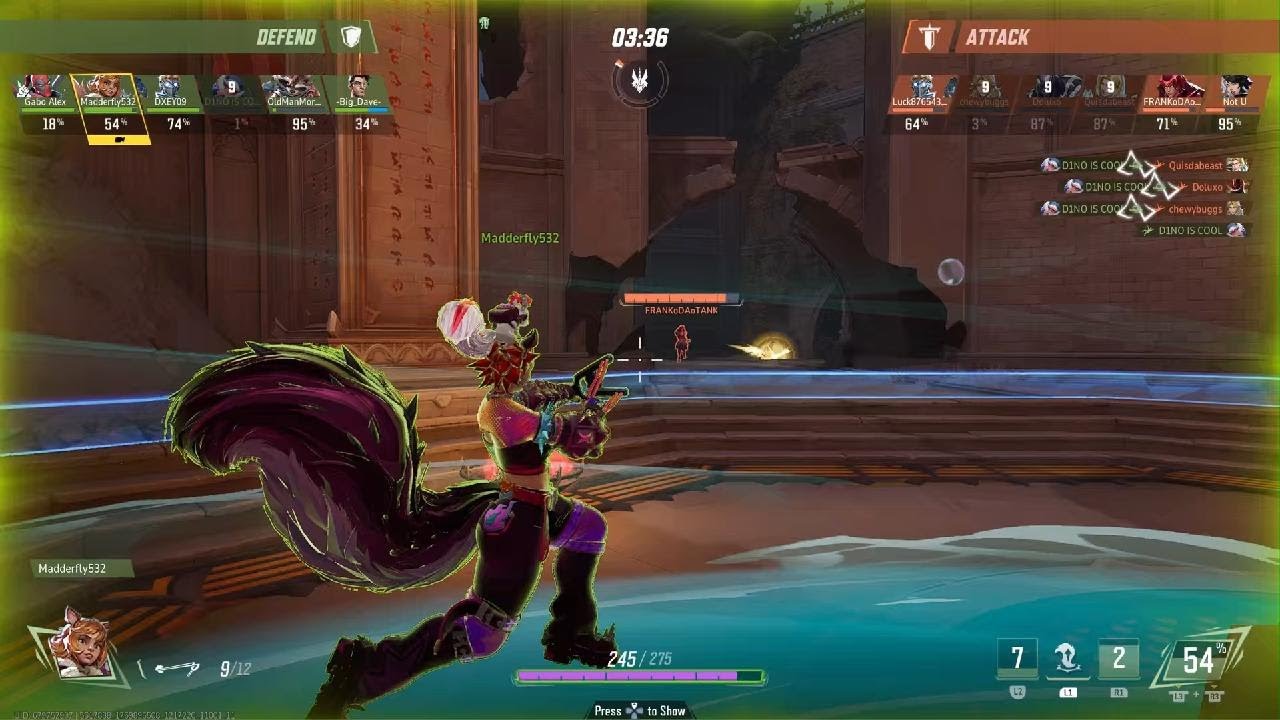 Marvel Rivals s Squirrel Girl match.