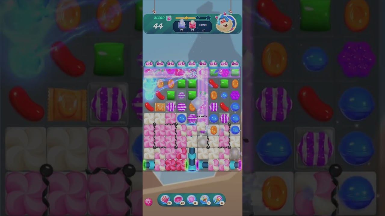 Candy Crush Level 21409 with boosters 