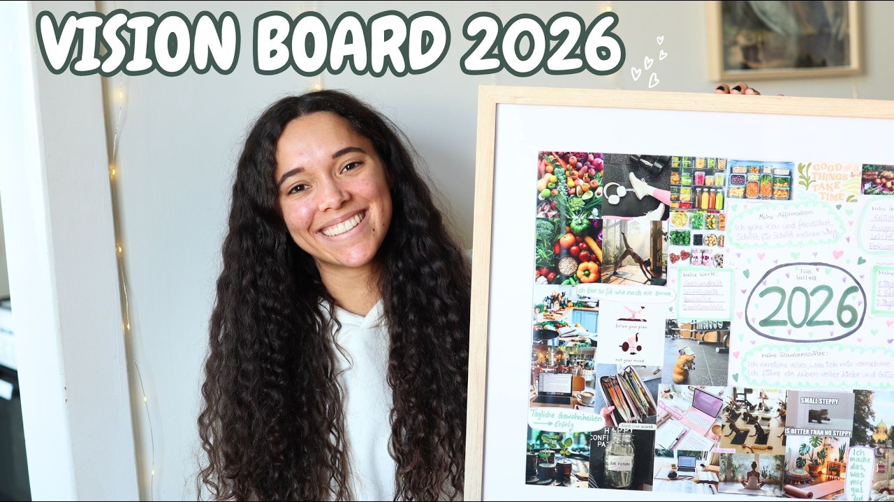 Vision Board erstellen für 2026 | Ziele erreichen | Glaubenssätze | Affirmationen | Gewohnheiten