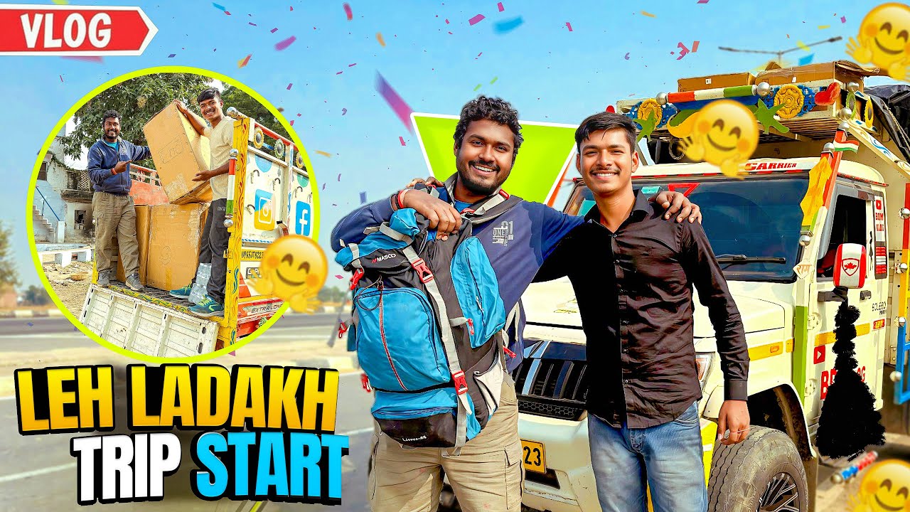 Leh Ladakh Trip Start Ho Gaya || Loading Leke Jana Hai Hamko