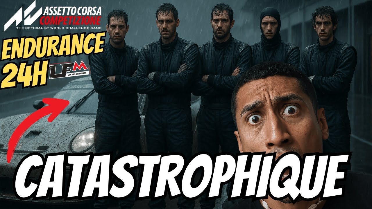 La pire équipe Sim racing sur asseetto corsa competizione (24h de Spa résumé)