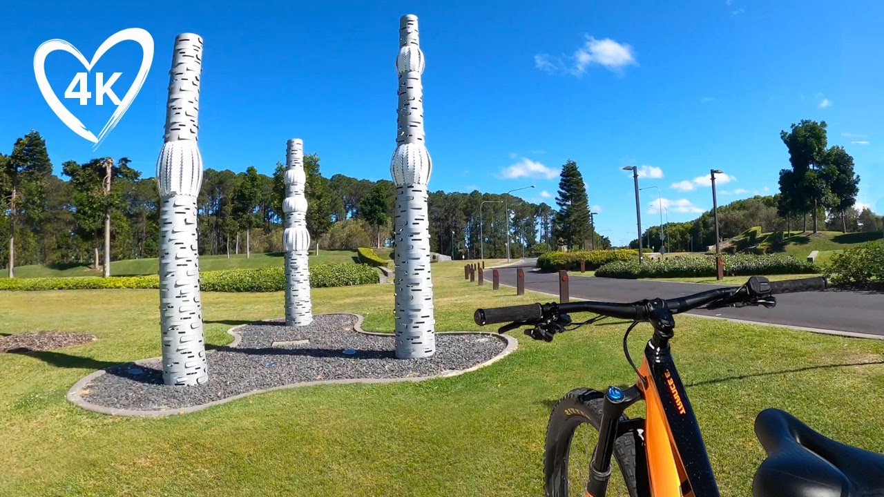 4K Bike Ride Sanctuary Cove - Gold Coast Australia - eMTB Virtual Ride - Treadmill Background