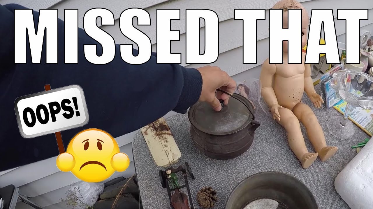 Yard Sale Treasure Picking - Rookie Mistake!