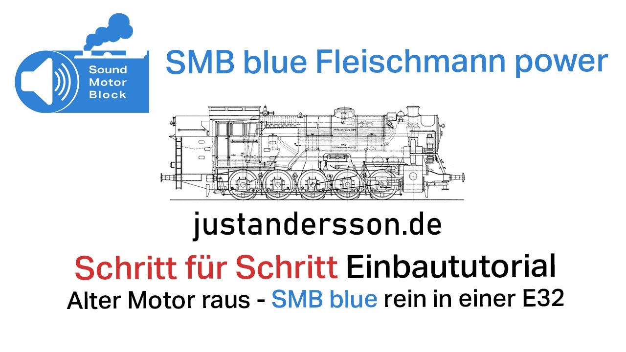 Einbaututorial - SMB blue power Fleischmann Spur N - Alter Motor raus - SMB für GAM/ Sound rein.