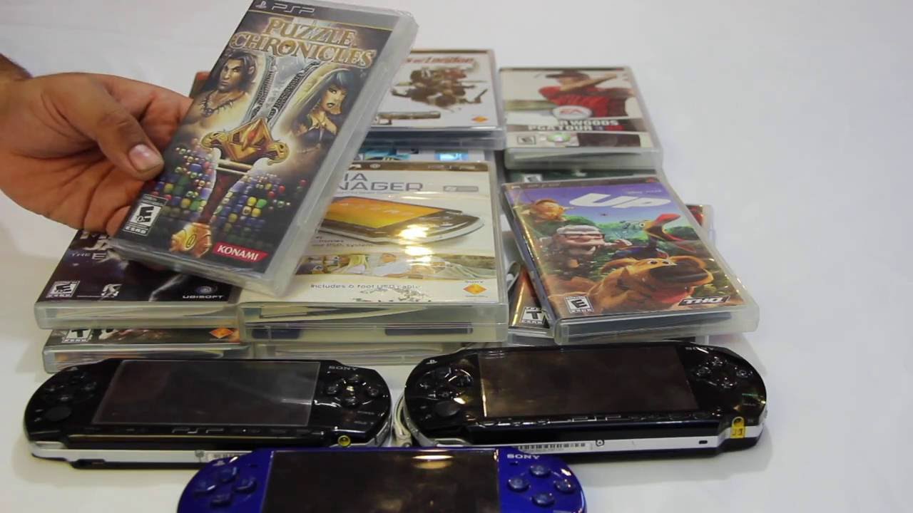Mi coleccion del PSP gracias a las ventas de garaje