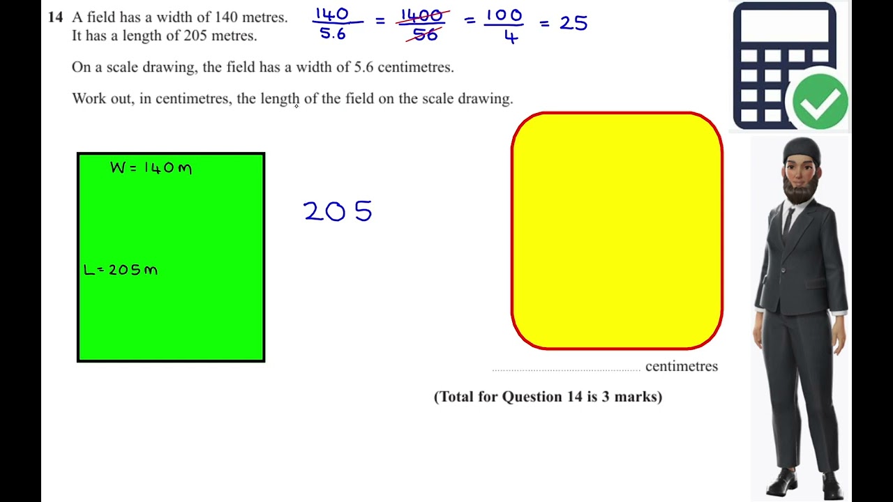 2025 Nov F P2 Q14) Scale Drawings