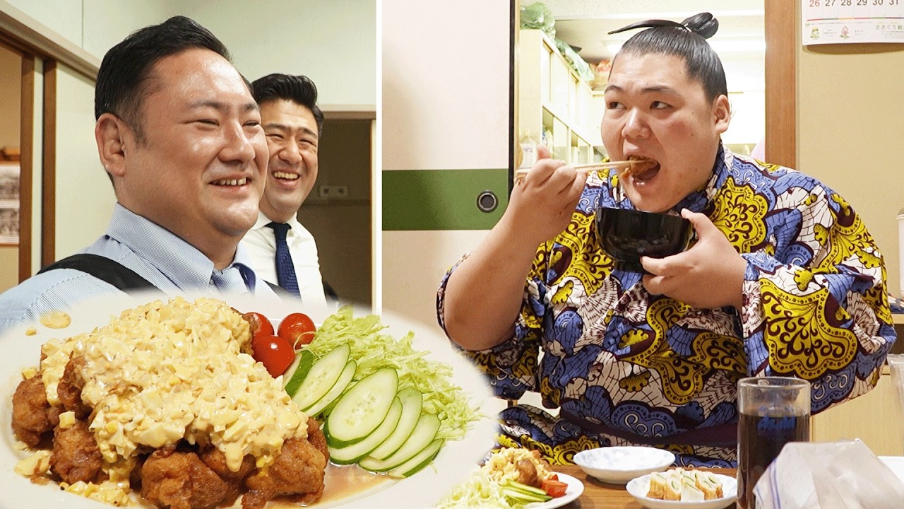 【Еда сумо】Какой на вкус фирменный Chicken Nanban увеличенного размера с канала Oyakata!?