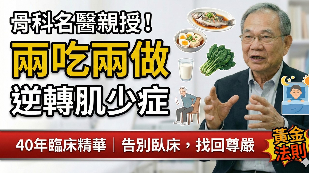 腿沒力站不穩？小心肌少症上身！醫師40年臨床經驗：想晚年不臥床，現在就開始做這「2吃2做」