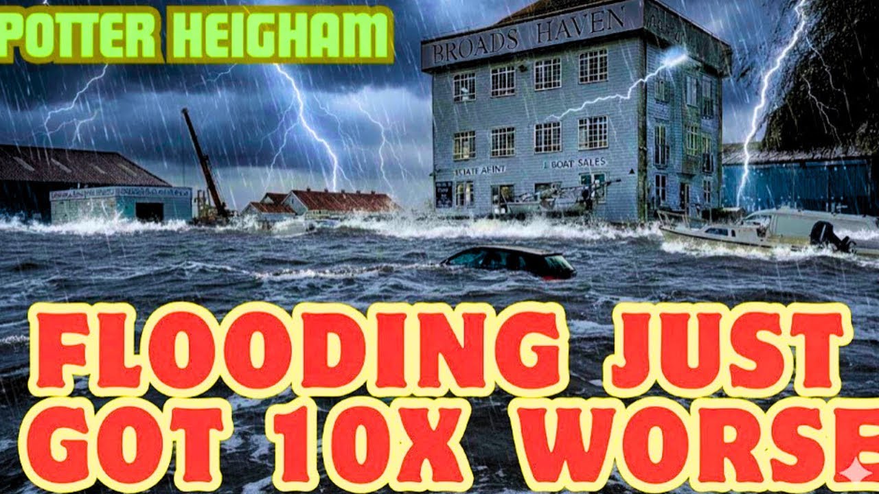 WORST FLOODING EVER! 🌊🌉 | Potter Heigham | Spring Tides & High Winds | Norfolk Broads | WFA Explore