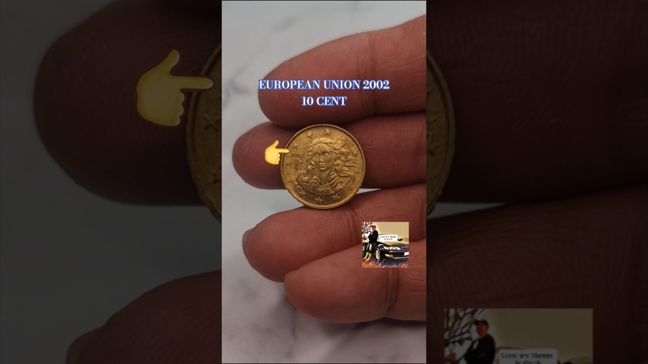 COIN COLLECTING: EUROPEAN UNION 2002 10 CENTS #coin #coinsworthmoney #treasuresearch #collection