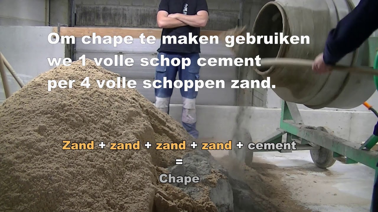Chape maken