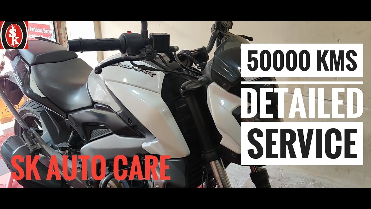 Dominar Detailed Service 50k kms, Fork Oil seal change, Throttle body clean, Other major repairs