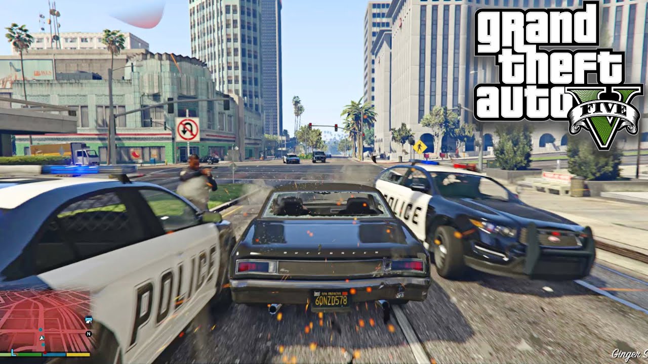 GTA 5 Longest Police Chase Ever !!😱🔥 1080p Ultra HD