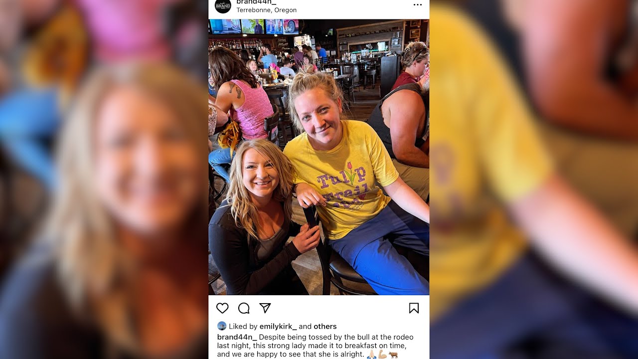 Woman flung by bull at Sisters Rodeo receives celebratory reception at Terrebonne restaurant