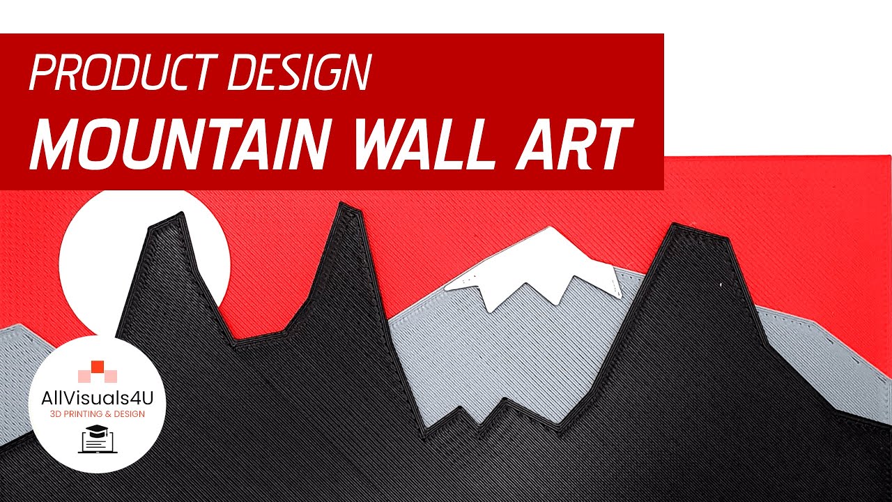🏞 3D Printed - Wall Art Prints - Mountain Wall Art - Wall Art Canvas